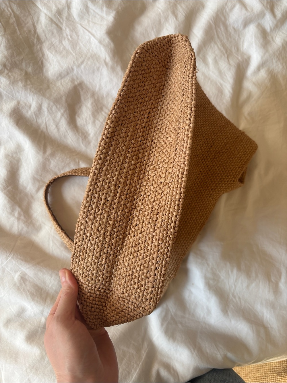 Helen Kaminski Raffia Woven Tote, Natural Tan - Picture 6 of 8